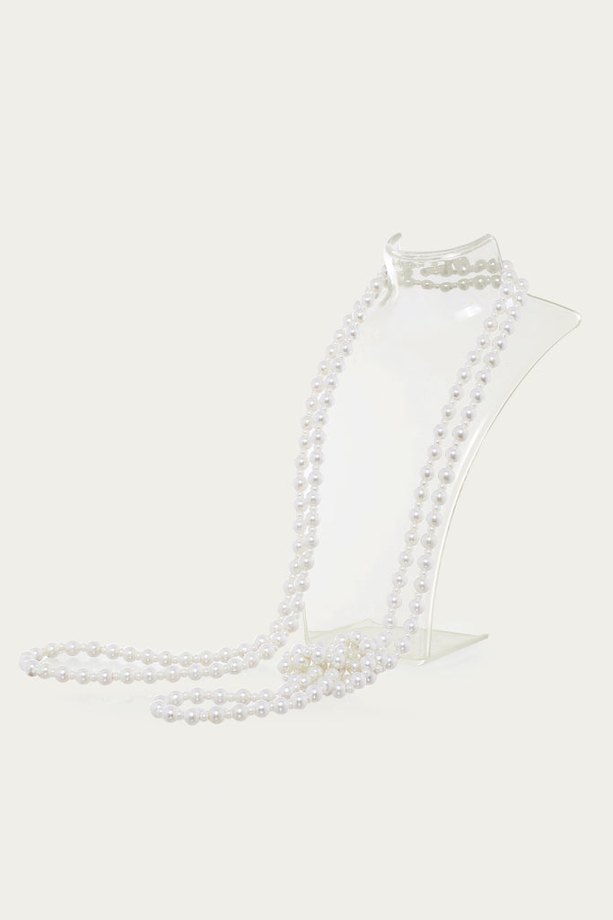 Gorgeous Long Faux Pearl Necklace - Babeyond UK