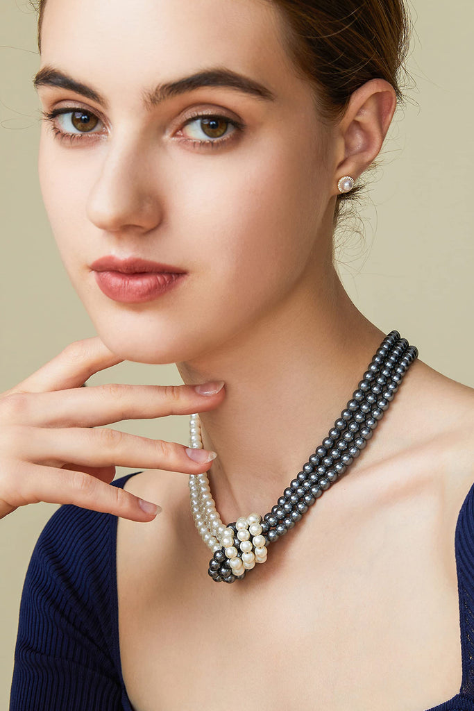 Unique Gatsby Knotted Pearl Necklace - Babeyond UK