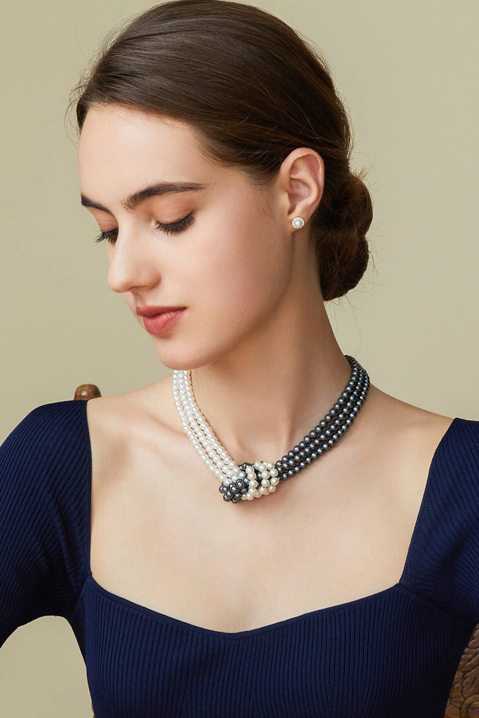 Unique Gatsby Knotted Pearl Necklace - Babeyond UK