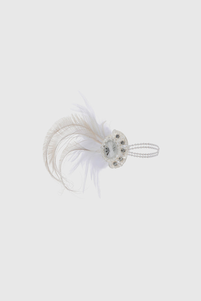 Rhinestone Peacock Feather Headband - Babeyond UK