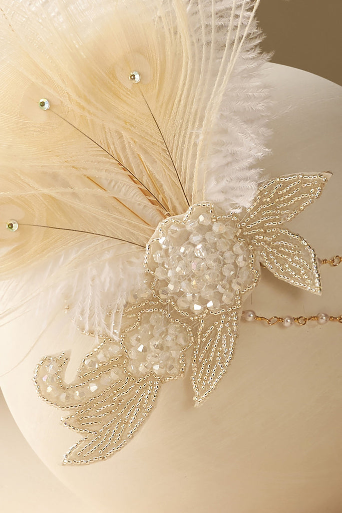 Gorgeous Beaded Feather Hairband - Babeyond UK