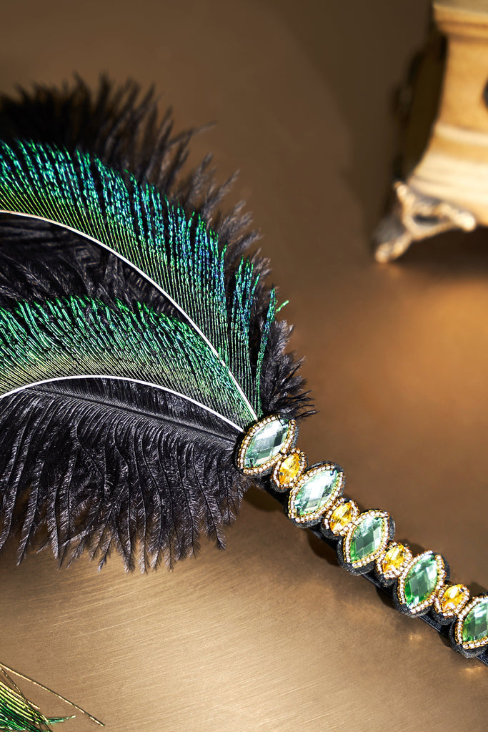 Stunning Rhinestone Peacock Headband - Babeyond UK