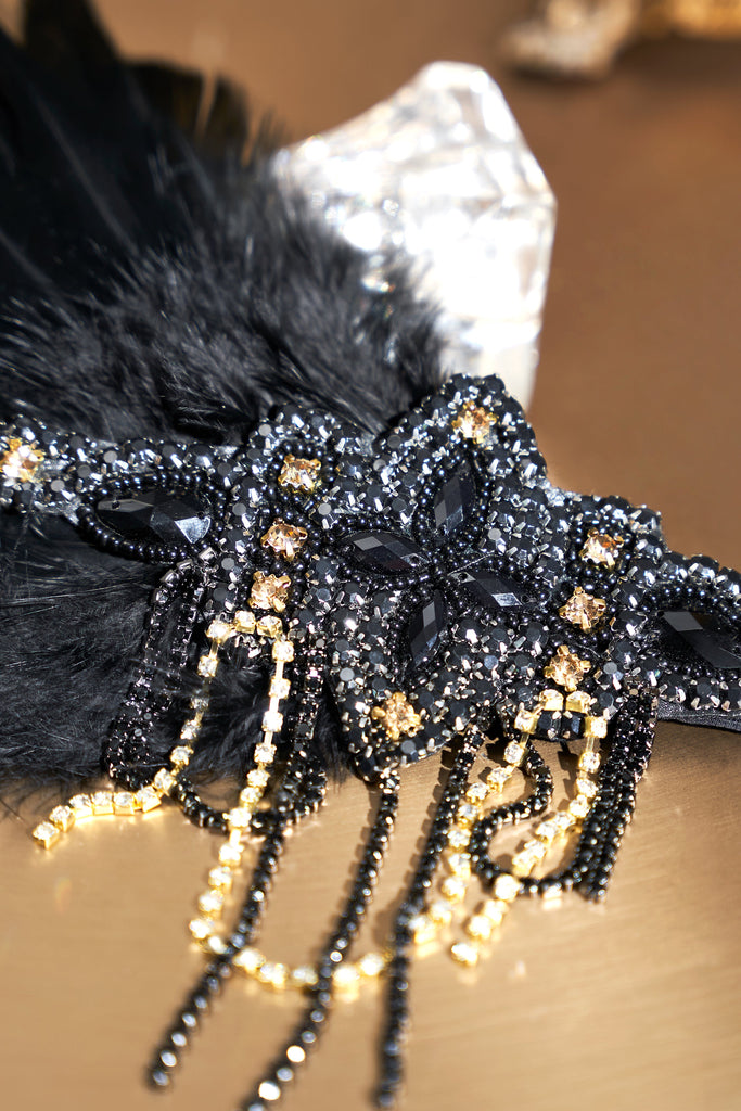 Glitter Rhinestone Chain Headband - Babeyond UK