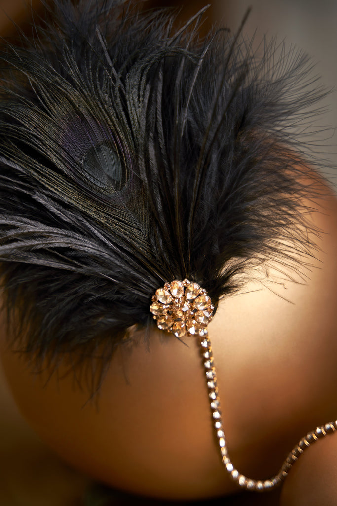 Classic Puffy Ostrich Feather Headband - Babeyond UK