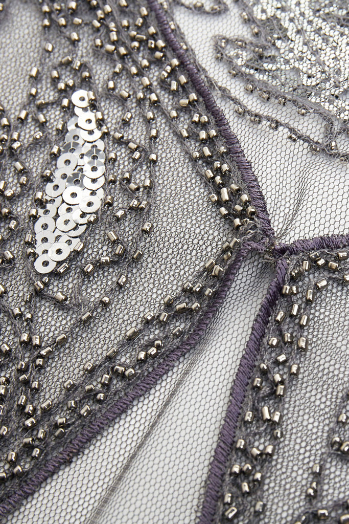 1920s Sequin Beaded Gatsby Shawl - Babeyond UK